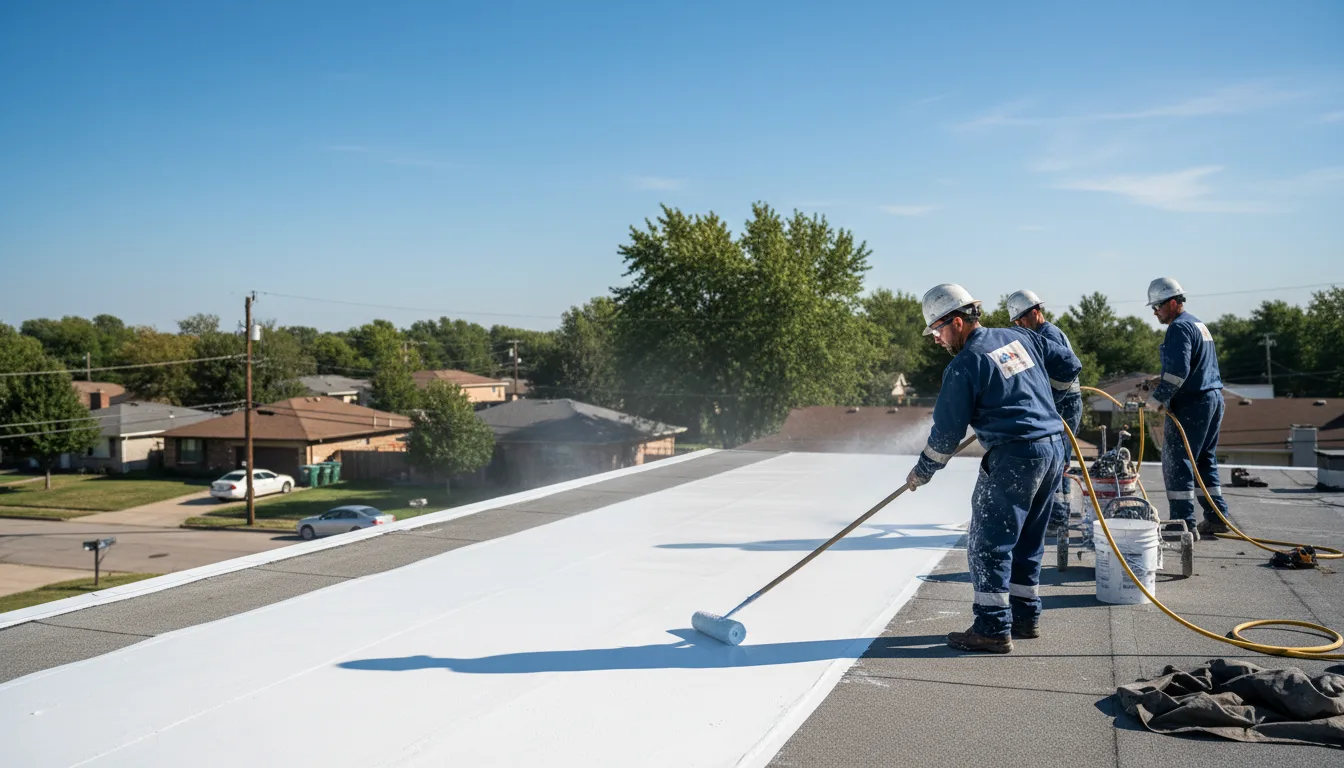 Commercial roof coating in Burlington, WY near me